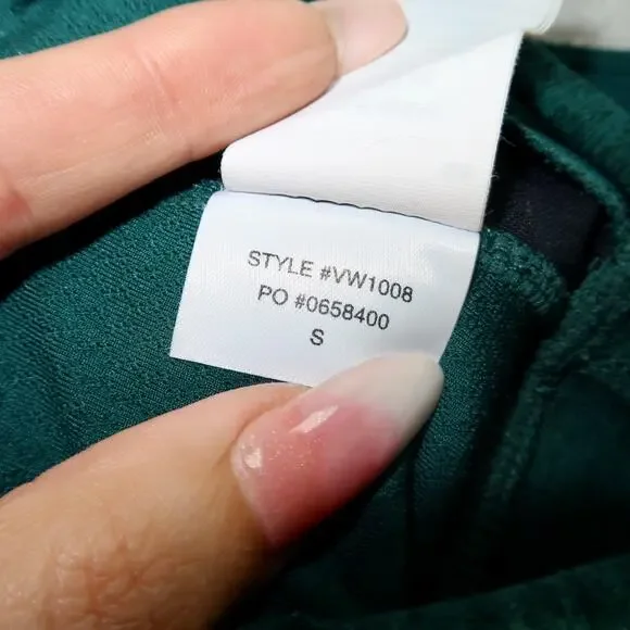 Vuori Long Line Elevation Bra Green Jade Heather Small - Picture 6 of 6